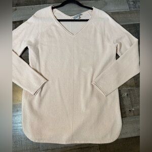 Neiman Marcus Cashmere Sweater XL Soft Pink Minimalist Quiet Luxury Classic